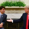 Tổng thống Mỹ Donald Trump và Thủ tướng Canada Justin Trudeau. (Nguồn: cbc.ca)
