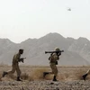 Binh sỹ Iran làm nhiệm vụ tại tỉnh Sistan-Baluchestan, cách thành phố Zahedan 50km về phía đông. (Nguồn: AFP/TTXVN)