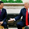 Tổng thống Mỹ Donald Trump và Thủ tướng Nhật Shinzo Abe tại Nhà Trắng hôm 7/6. (Nguồn: Reuters)