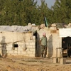 Binh sỹ Syria được triển khai tại một khu vực ở biên giới. (Nguồn: AFP/TTXVN)