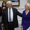 Cựu Chủ tịch Hạ viện Mỹ Newt Gingrich và phu nhân tại một sự kiện ở Washington. (Nguồn: AP/TTXVN)