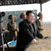 Nhà lãnh đạo Kim Jong-un trong một chuyến thị sát. (Nguồn: Rodong Sinmun/TTXVN)