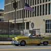 Quang cảnh bên ngoài Đại sứ quán Mỹ tại La Habana, Cuba ngày 3/10/2017. (Nguồn: AFP/TTXVN)