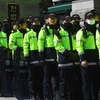 Cảnh sát Hàn Quốc. (Ảnh: AFP/TTXVN)