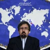 Người phát ngôn Bộ Ngoại giao Iran Bahram Ghasemi trong một cuộc họp báo tại Tehran. (Ảnh: AFP/TTXVN)