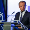Chủ tịch Hội đồng châu Âu (EC) Donald Tusk phát biểu tại cuộc họp báo ở Brussels, Bỉ ngày 10/7. (Ảnh: AFP/TTXVN)