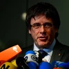 Cựu Thủ hiến vùng tự trị Catalonia Carles Puigdemont trong một cuộc họp báo tại Berlin, Đức ngày 15/5. (Nguồn: AFP/TTXVN)