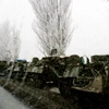  Xe quân sự của quân đội Ukraine. (Nguồn: THX/TTXVN0