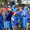 Các bé gái tại Trung tâm Cộng đồng St. John ở Nairobi, Kenya, tham dự một sự kiện được PEPFAR hỗ trợ. (Nguồn: AP)
