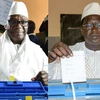 Tổng thống Mali Ibrahim Boubacar Keita (trái) và lãnh đạo phe đối lập Soumaila Cisse (phải). (Ảnh: AFP/TTXVN)