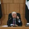 Ngoại trưởng Syria Walid Muallem phát biểu trong cuộc họp báo tại Damascus. (Nguồn: AFP/TTXVN)