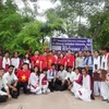 Hoạt động giao lưu với thanh niên trường đại học tại Ấn Độ ở Agra. (Ảnh: Huy Bình/Vietnam+)