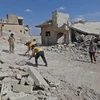 Cảnh đổ nát tại Syria. (Nguồn: ewvision.co.ug)