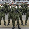 Binh sỹ GSDF tại căn cứ quân sự Asaka, Tokyo, Nhật Bản. (Nguồn: AFP/TTXVN)