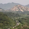 Quang cảnh Khu phi quân sự (DMZ) phân chia hai miền Triều Tiên tại Cheorwon, tỉnh Gangwon, Hàn Quốc. (Ảnh: Yonhap/TTXVN)