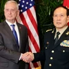 Bộ trưởng Quốc phòng Mỹ James Mattis và người đồng cấp Trung Quốc Ngụy Phụng Hòa. (Nguồn: scmp.com)