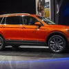 Một mẫu ôtô của hãng Volkswagen được trưng bày tại Triển lãm ô tô quốc tế Bắc Mỹ ở Detroit, Michigan, Mỹ. (Ảnh: AFP/TTXVN)