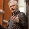 Nhà sáng lập WikiLeaks Julian Assange tại đại sứ quán Ecuador ở Anh tháng 5/2017. (Nguồn: PA/TTXVN)