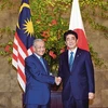Thủ tướng Nhật Bản Shinzo Abe đã hội đàm với người đồng cấp Malaysia Mahathir Mohamad. (Nguồn: nst.com.my)
