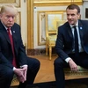 Tổng thống Mỹ Donald Trump và Tổng thống Pháp Emmanuel Macron. (Nguồn: AFP)