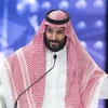 Thái tử Saudi Arabia Mohammed bin Salman phát biểu trong một hội nghị tại thủ đô Riyadh ngày 24/10/2018. 9Ảnh: AFP/TTXVN)