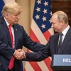 Tổng thống Nga Vladimir Putin và người đồng cấp Mỹ Donald Trump. (Nguồn: Getty images)