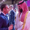 Tổng thống Pháp Emmanuel Macron và Thái tử Saudi Arabia Mohammed bin Salman. (Nguồn: aljazeera.com)