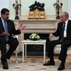Tổng thống Nga Vladimir Putin (phải) và Tổng thống Venezuela Nicolas Maduro (trái) trong cuộc gặp tại Moskva, Nga, ngày 4/10/2017. (Ảnh: AFP/TTXVN)