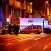 Cảnh sát được triển khai tại hiện trường vụ nổ súng ở chợ Giáng sinh Strasbourg tối 11/12/2018. (Ảnh: AFP/TTXVN)