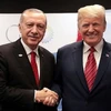 Tổng thống Mỹ Donald Trump (phải) và người đồng cấp Thổ Nhĩ Kỳ Tayyip Erdogan. (Nguồn: AFP)