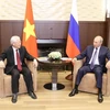 Tổng Bí thư Nguyễn Phú Trọng hội đàm với Tổng thống Liên bang Nga Vladimir Putin hồi tháng 8/2018. (Ảnh: Trí Dũng/TTXVN)