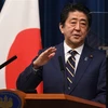 Thủ tướng Nhật Bản Shinzo Abe tại một cuộc họp báo ở Tokyo. (Ảnh: AFP/TTXVN)