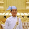 Tổng thống Myanmar U Win Myint tại một sự kiện ở Naypyidaw. (Ảnh: AFP/TTXVN)