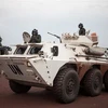 Binh sỹ thuộc Lực lượng gìn giữ hòa bình của Liên hợp quốc tại Cộng hòa Trung Phi. (Ảnh: AFP/TTXVN)