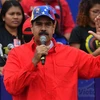 Tổng thống Venezuela Nicolas Maduro phát biểu trước những người ủng hộ nhân dịp kỉ niệm 20 năm cuộc cách mạng Bolivar do cố Tổng thống Hugo Chavez khởi xướng ở Caracas ngày 2/2/2019. (Ảnh: AFP/TTXVN)