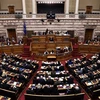 Một phiên họp tại Quốc hội Hy Lạp. (Ảnh: AFP/TTXVN)