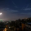 Tên lửa phòng không của Syria ngăn chặn một vụ tấn công bằng tên lửa trên bầu trời Damascus ngày 21/1/2019. (Ảnh: THX/TTXVN)
