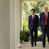 Tổng thống Donald Trump và Thủ tướng Nhật Bản Shinzo Abe. (Nguồn: Getty images)