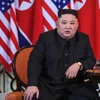 Chủ tịch Triều Tiên Kim Jong-un tại ngày làm việc thứ hai của Hội nghị thượng đỉnh Mỹ-Triều lần hai ở Hà Nội, ngày 28/2/2019. (Ảnh: AFP/TTXVN)