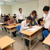 Một kỳ thi tiếng Hàn cho lao động Việt Nam đi làm việc tại Hàn Quốc. (Ảnh: Anh Tuấn/TTXVN)