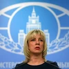 Người phát ngôn Bộ Ngoại giao Nga Maria Zakharova trong cuộc họp báo tại Moskva. 9Ảnh: AFP/TTXVN)
