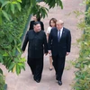 Tổng thống Mỹ Donald Trump (phải) và Chủ tịch Triều Tiên Kim Jong-un tại hội nghị thượng đỉnh Mỹ-Triều lần hai ở Hà Nội ngày 28/2/2019. (Ảnh: Yonhap/ TTXVN)