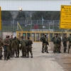 Binh sỹ Israel được triển khai tại cửa khẩu Quneitra ở Cao nguyên Golan do Israel chiếm đóng, ngày 23/3/2019. (Ảnh: THX/TTXVN)