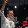 Ông Ekrem Imamoglu, người giành chiến thắng trong cuộc bầu cử Thị trưởng Istanbul hồi tháng 3, phát biểu trước những người ủng hộ tại Istanbul, ngày 6/5/2019. (Ảnh: AFP/TTXVN)