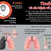 [Infographics] Thuốc lá và nguy cơ tử vong do các bệnh về phổi