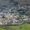 Hình ảnh thị trấn Majdal Shams trên Cao nguyên Golan do Israel chiếm đóng ngày 26/3/2019. (Ảnh: AFP/TTXVN)