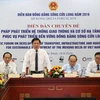 Bộ trưởng Bộ Giao thông Vận tải Nguyễn Văn Thể phát biểu kết luận Diễn đàn. Ảnh: Tiến Lực/TTXVN)