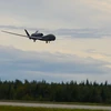 Máy bay không người lái RQ-4 Global Hawk của Không lực Mỹ ở căn cứ không quân Eielson, Alaska (Mỹ) ngày 16/8/2018. (Ảnh: AFP/TTXVN)