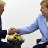 Tổng thống Mỹ Donald Trump và Thủ tướng Đức Angela Merkel. (Nguồn: AAP)