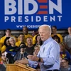 Ông Joe Biden trong chiến dịch vận động tranh cử Tổng thống Mỹ tại Pittsburgh, Pennsylvania. (Ảnh: AFP/TTXVN)